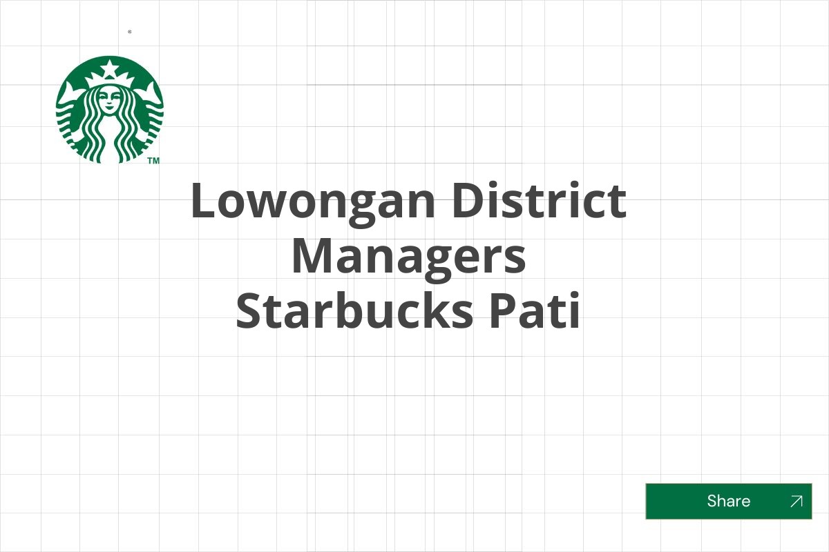 Lowongan District Managers Starbucks Pati