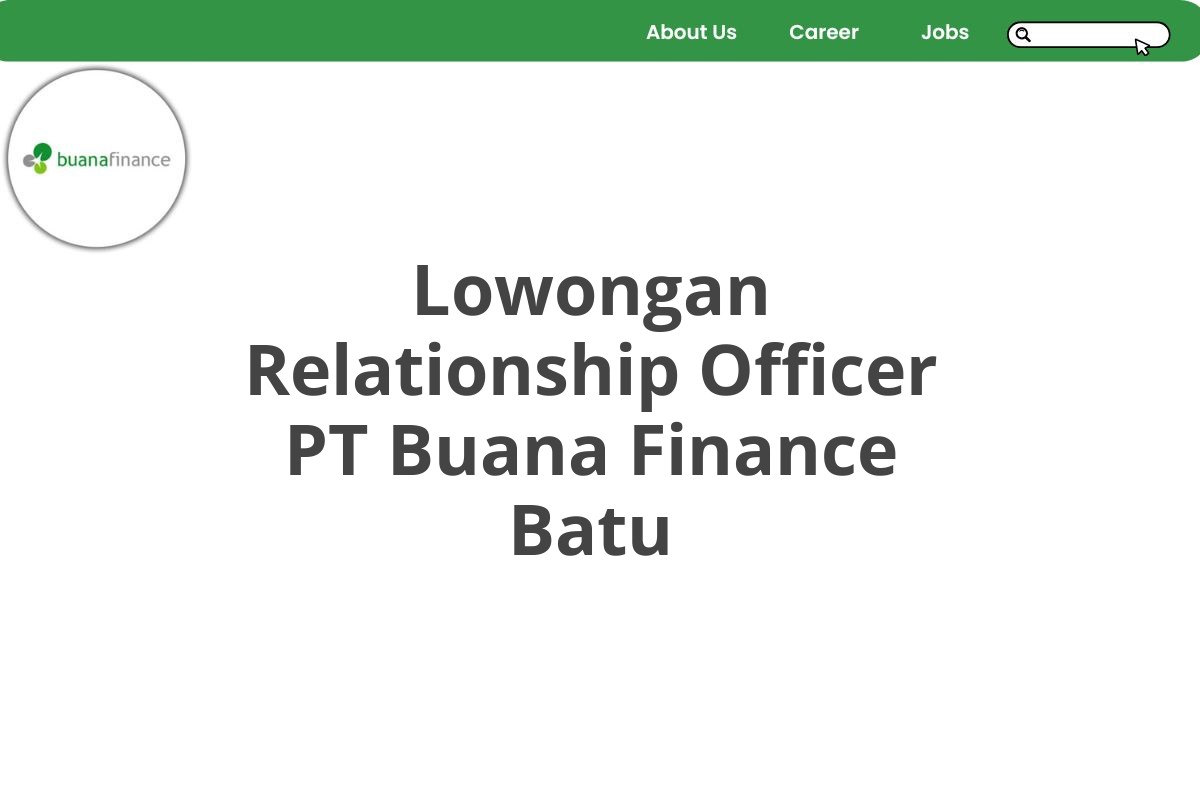 Lowongan Relationship Officer PT Buana Finance Batu